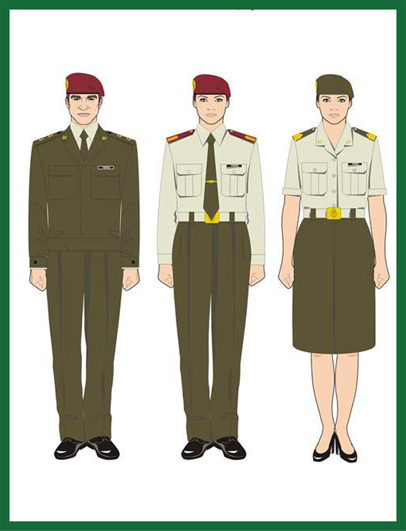 uniforme militar mujer de Trabajo Ejército de Tierra
